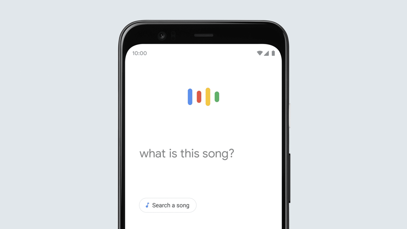谷歌 Hum to Search 哼唱搜歌功能手机界面