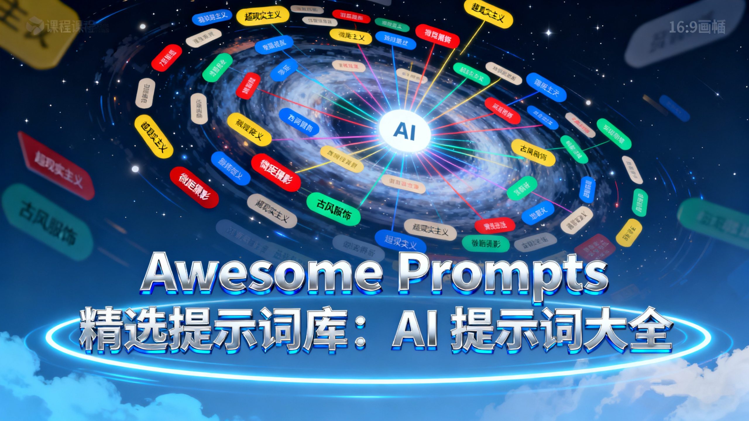 Awesome Prompts 提示词库：免费开源的 AI 提示词大全，覆盖文生文、文生图、文生视频
