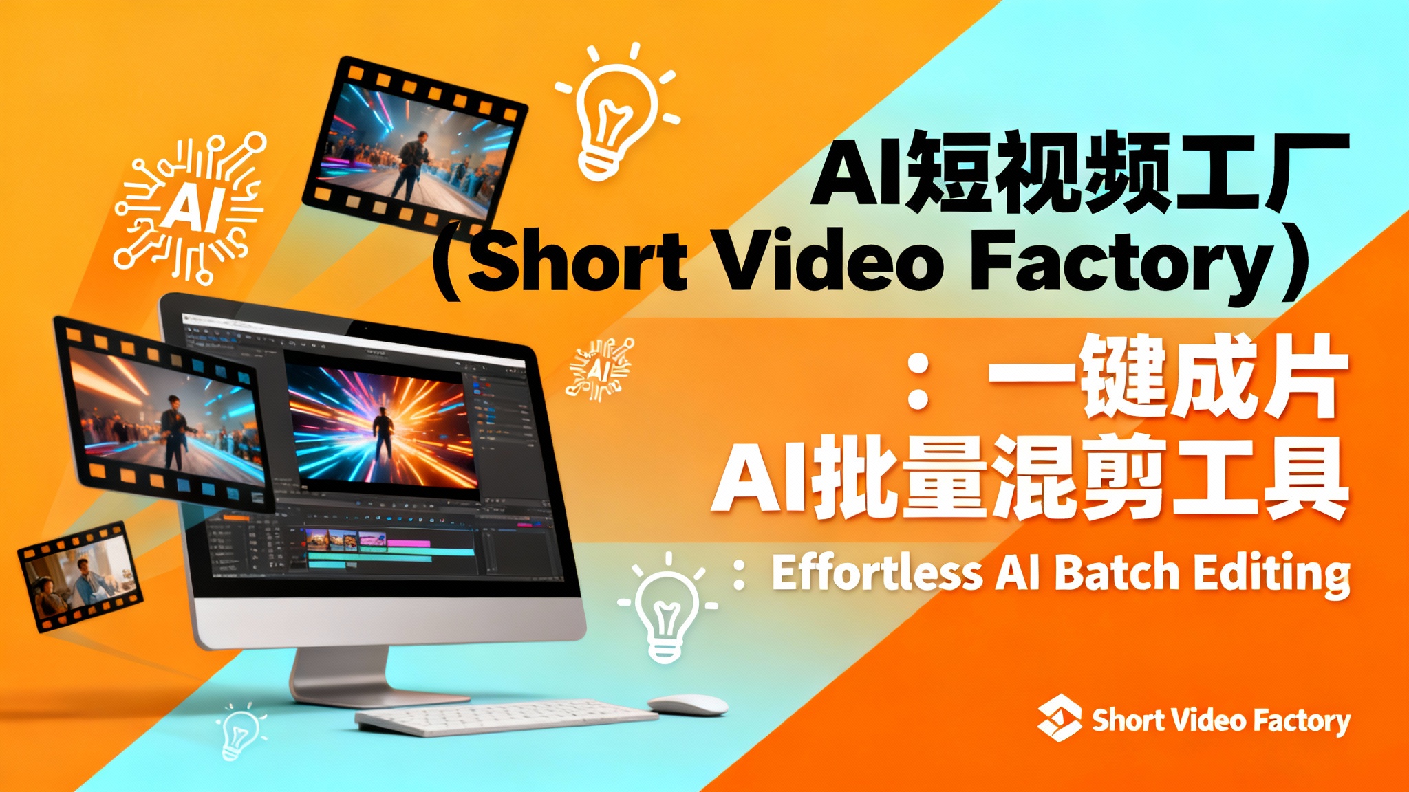 AI短视频工厂 Short Video Factory：开源免费的AI批量混剪工具
