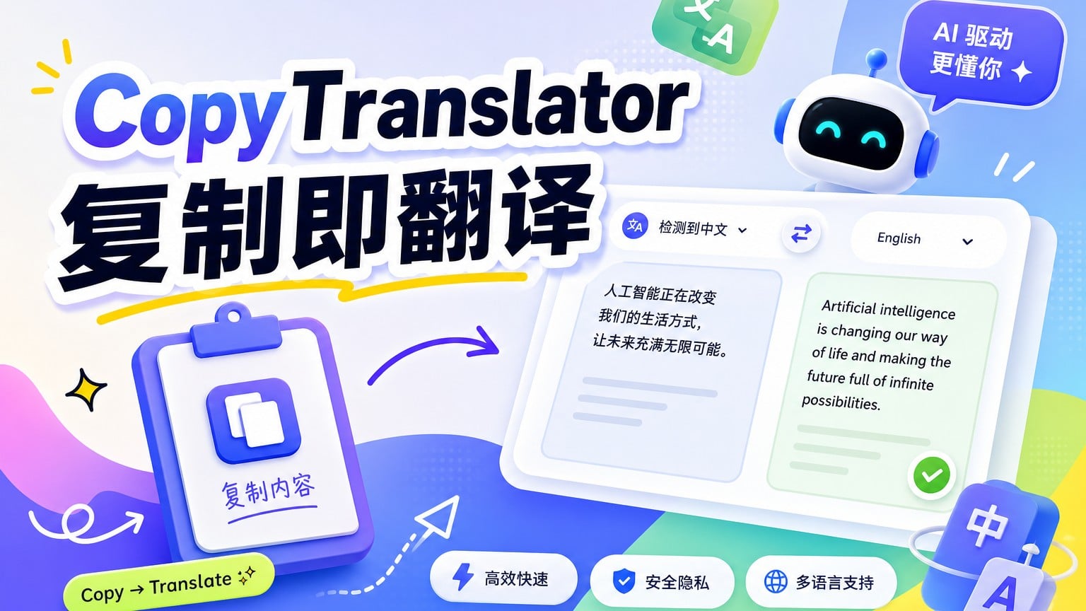 CopyTranslator：复制即翻译的开源PDF文献翻译工具