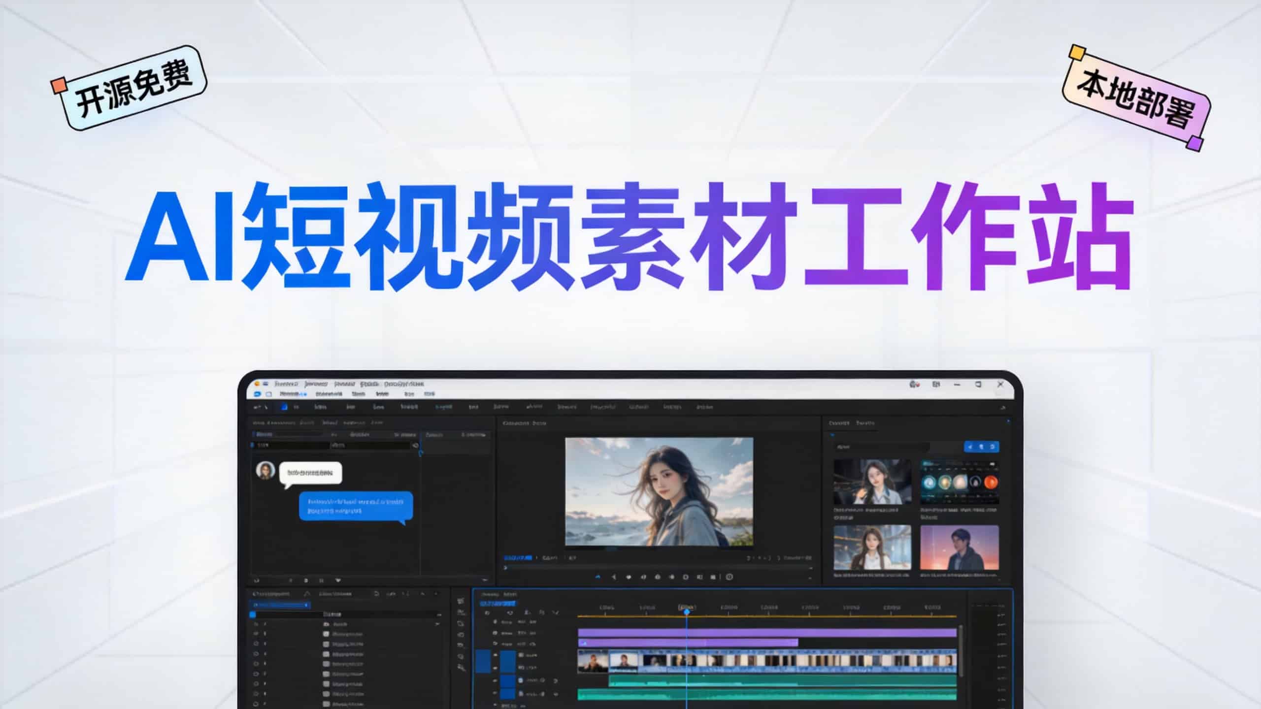 Video Material GEN Workstation：开源AI短视频素材生成工作站
