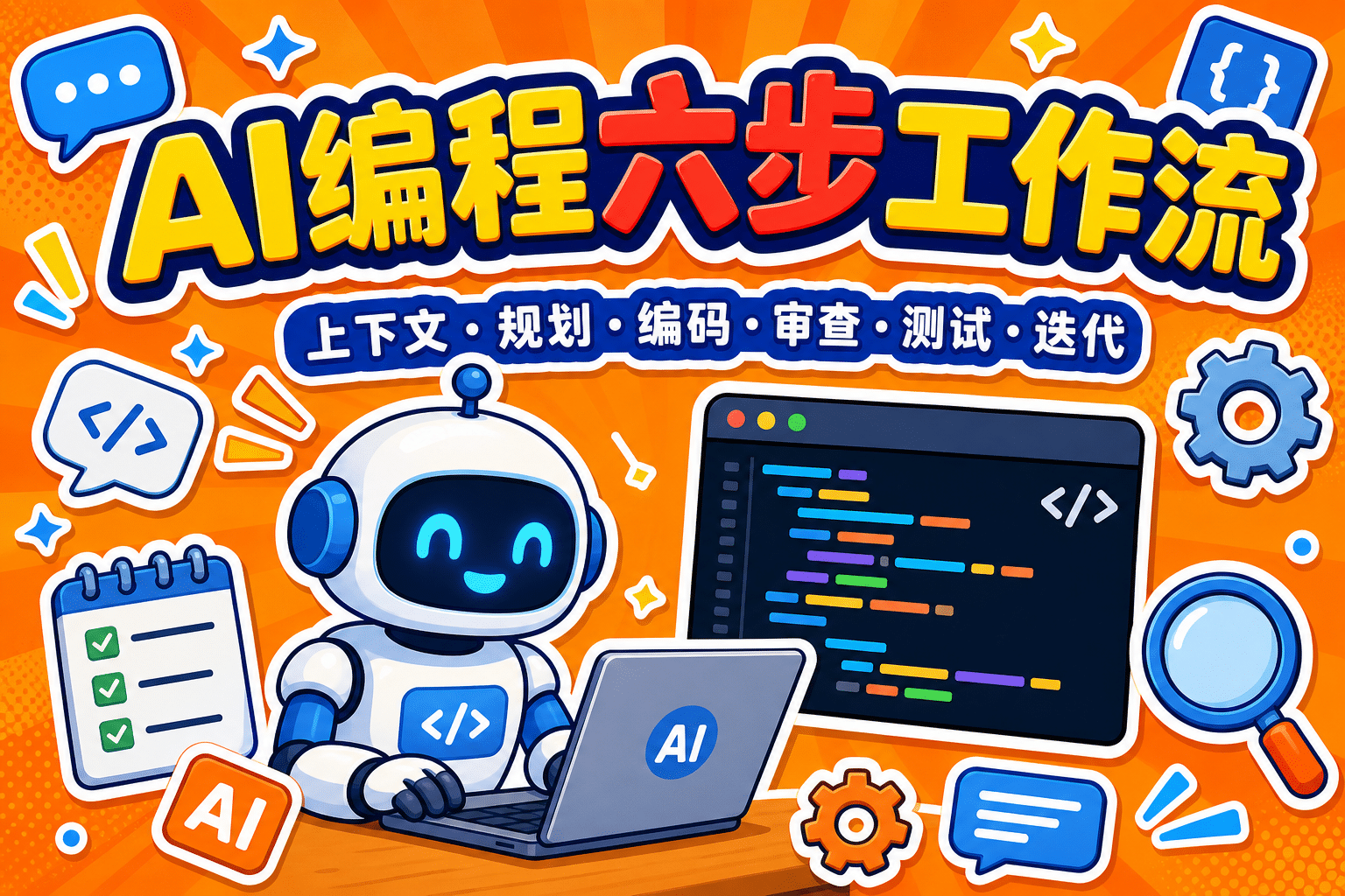 AI编程工作流实战：上下文、规划、小步编码的六步循环