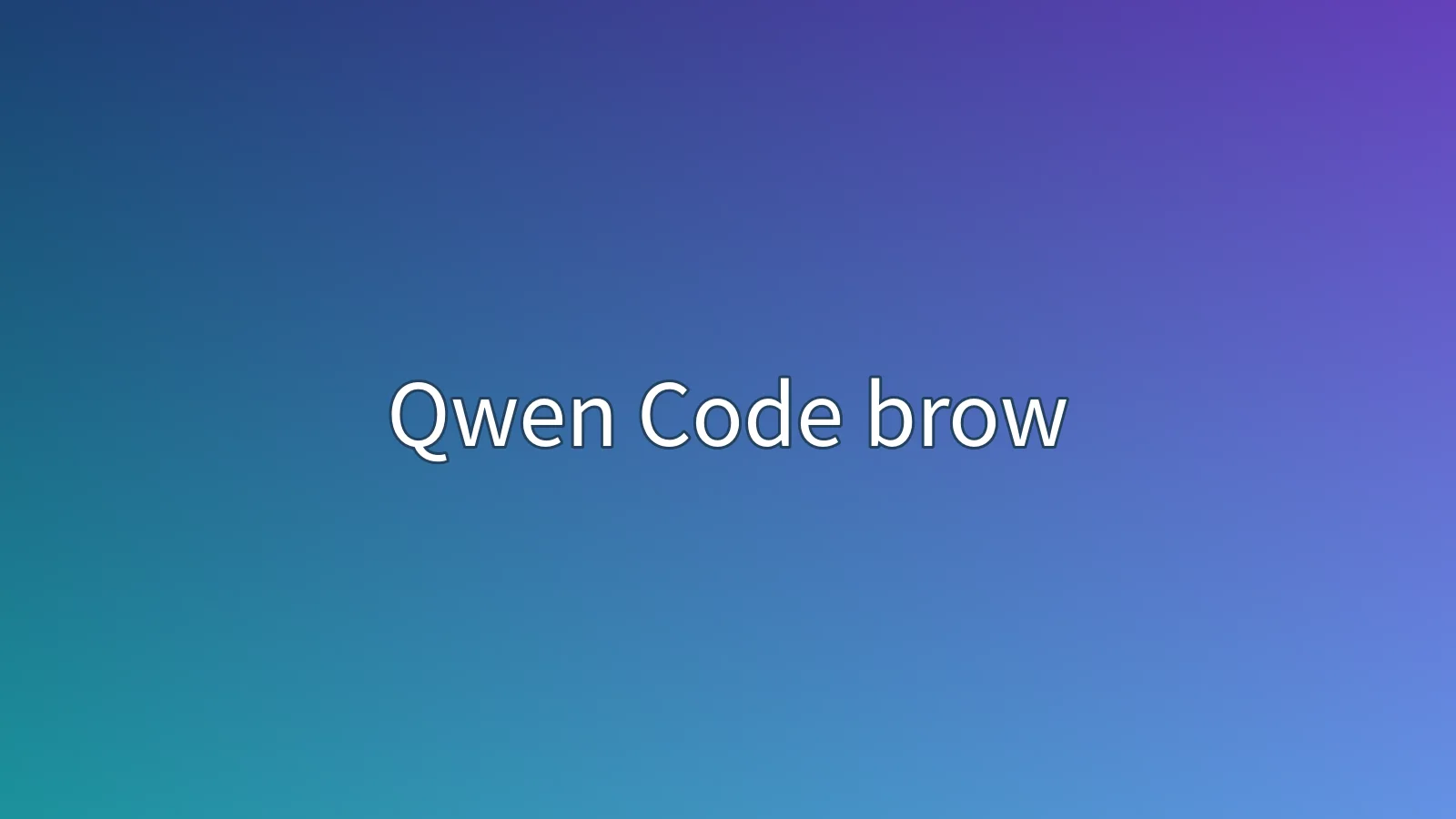 Qwen Code browser-use