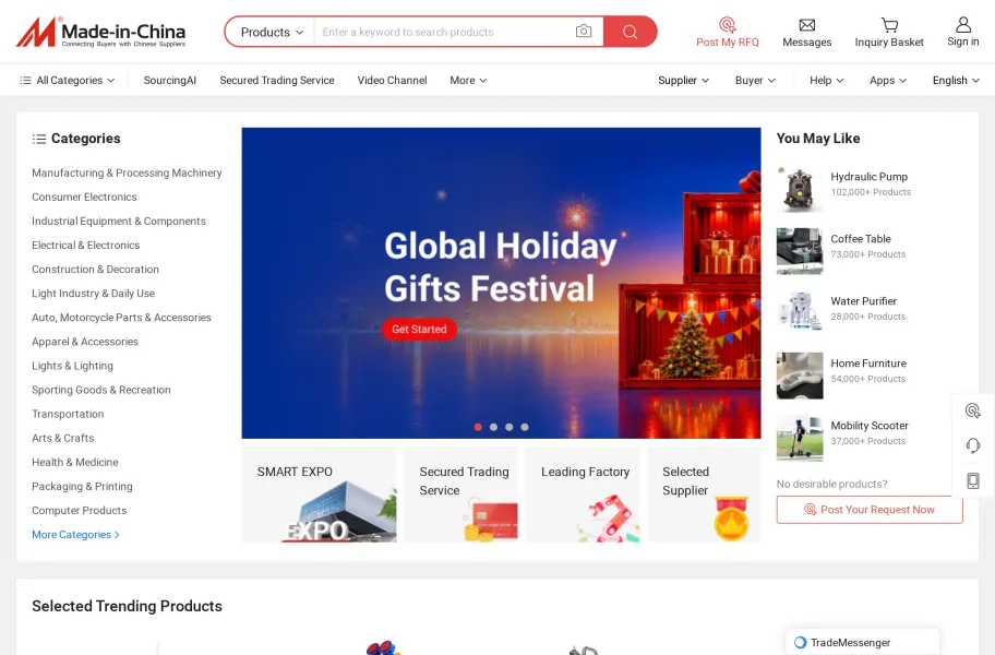 Made-in-China – 中国制造的跨境出口B2B平台官网首页截图网站图标