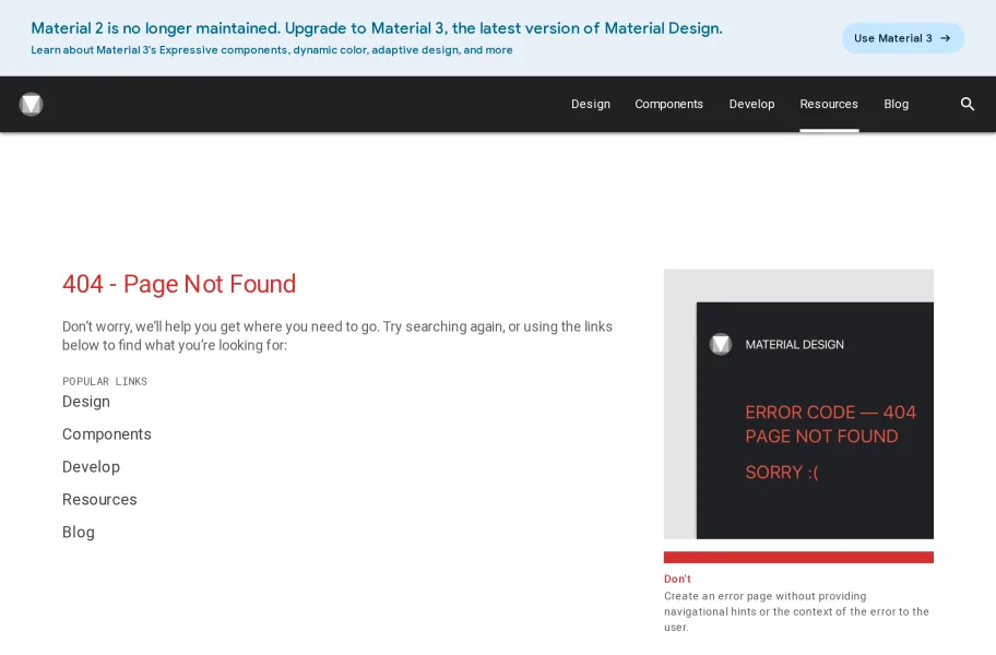 Material icons官网首页截图